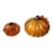 Glitzhome&#xAE; Multi Striped Glass Short Pumpkin Set